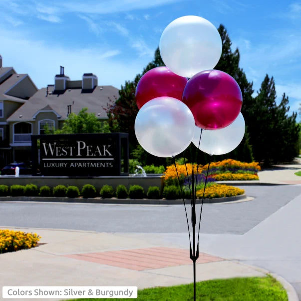 Westcoast Balloon DuraBalloon 5-Balloon Cluster Pole Kit With Ground Mount - Image 3