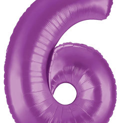 Westcoast Balloon 15846PP Megaloons Number 6 Purple