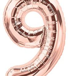 Westcoast Balloon 59119 Air Fill Number 9 Rose Gold 16In