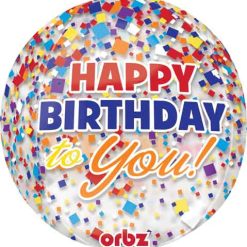 Westcoast Balloon 30675 HBD Clear Confetti