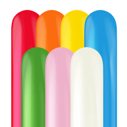 Westcoast Balloon 26002 Assorted W/White 260T (50Ct)