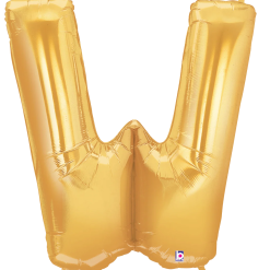 Westcoast Balloon 15924GP Megaloons Letter W Gold