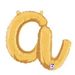 Westcoast Balloon 34701GP Script Letter A Gold