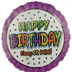 Westcoast Balloon 118249 Happy Birthday Keep It Wild