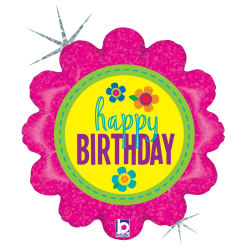 Westcoast Balloon 36560 Birthday Button Flowers