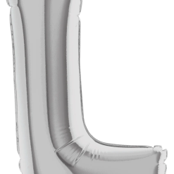 Westcoast Balloon 14912S Air Fill Letter L Silver 7 In