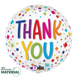 Westcoast Balloon 26461 Thank You Colorful Confetti