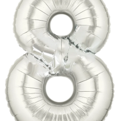 Westcoast Balloon 15848 Megaloons Number 8 Silver