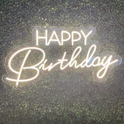 Westcoast Balloon Happy Birthday Neon Sign Rental - Mixed Fonts