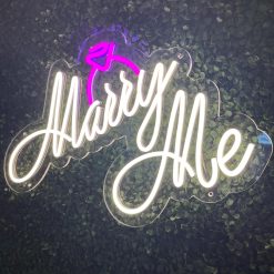 Westcoast Balloon Marry Me With Ring Neon Sign Rental