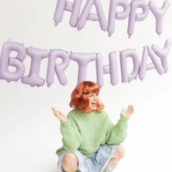 Alternative view of Westcoast Balloon FB6T Happy Birthday - Purple