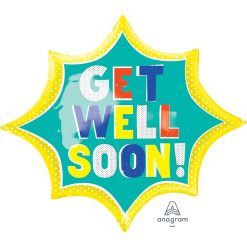 Westcoast Balloon 35488 Get Well Soon Burst