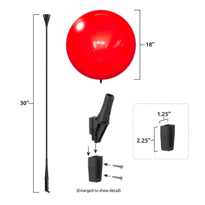 Westcoast Balloon DuraBalloon A-Frame Bracket Kit - Sign Not Included - Image 3