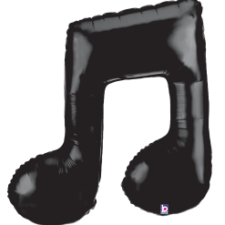 Westcoast Balloon 85377 Music Note Double - Black
