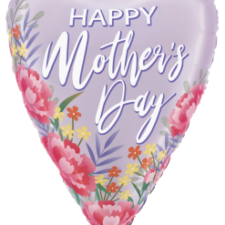 Westcoast Balloon 25435 Satin Floral Mother'S Day Heart