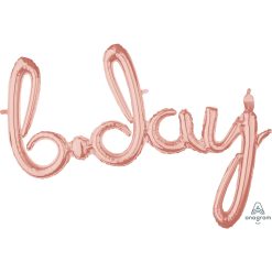 Westcoast Balloon 39156 Script Phrase Bday Rose Gold