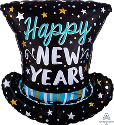 Westcoast Balloon 40113 Satin Infused Top Hat