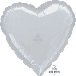Westcoast Balloon 11115 Jumbo Heart XL Silver
