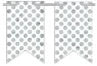 Westcoast Balloon 120508 Create Your Own Pennant Banner - 2 Point White/Silver