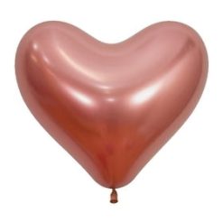 Westcoast Balloon 55347 Reflex Rose Gold 14 Heart (50Ct)