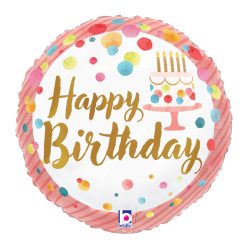 Westcoast Balloon 22369 Satin Birthday Pink Party