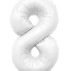 Westcoast Balloon 55485 Ellie'S White Number 8