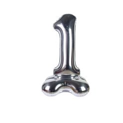 Westcoast Balloon Standing Air Fill Number 1 Silver