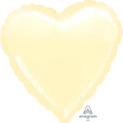 Westcoast Balloon 11107 Metallic Pearl Ivory Heart