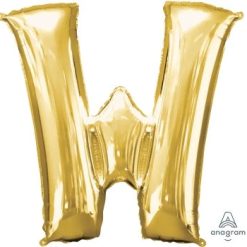 Westcoast Balloon 32994 Letter W Gold