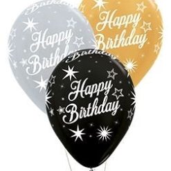 Westcoast Balloon 53297 Happy Birthday Sparkles 11 Round