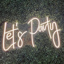 Westcoast Balloon Let'S Party Neon Sign Rental - White