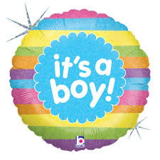 Westcoast Balloon 81901 Boy Rainbow