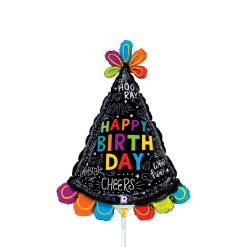 Westcoast Balloon 19277 Birthday Hat Doodles