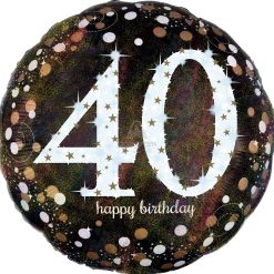 Westcoast Balloon 32136 Sparkling Birthday 40