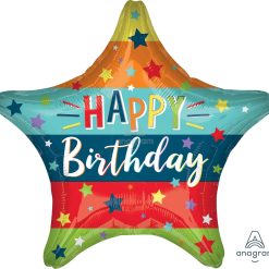 Westcoast Balloon 41740 Birthday Stars & Stripes
