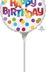 Westcoast Balloon 41326 Happy Birthday Dots Of Color