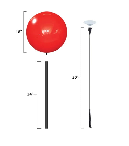 Westcoast Balloon DuraBalloon Short Pole Kit - Image 3