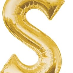 Westcoast Balloon 32984 Letter S Gold
