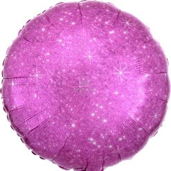 Westcoast Balloon 32330 Faux Sparkle Hot Pink Round