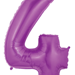 Westcoast Balloon 15844PP Megaloons Number 4 Purple