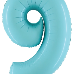 Westcoast Balloon 15849LP Megaloons Number 9 Pastel Blue
