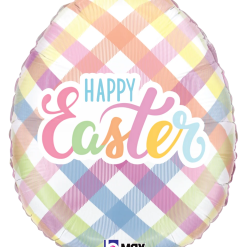 Westcoast Balloon 26335 Easter Egg Plaid
