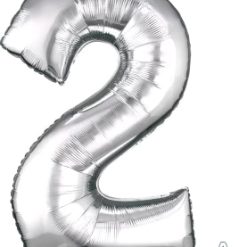 Westcoast Balloon 27982 SuperShape Number 2 Silver