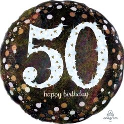 Westcoast Balloon 32137 Sparkling Birthday 50