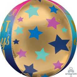Alternative view of Westcoast Balloon 41266 Birthday Stars And Gold