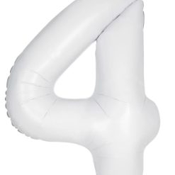 Westcoast Balloon 13964 Number 4 Matte White
