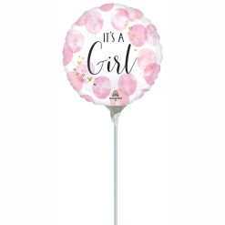 Westcoast Balloon 46187 Baby Girl Pink Watercolor