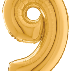 Westcoast Balloon 18849GP Number 9 Gold 28 Megaloon