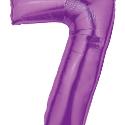 Westcoast Balloon 15847PP Megaloons Number 7 Purple