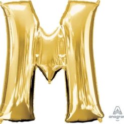 Westcoast Balloon 32972 Letter M Gold